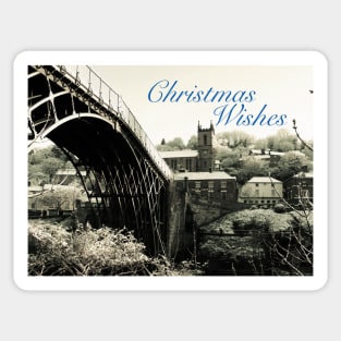 Christmas Wishes Ironbridge Village Spring Snow Sticker